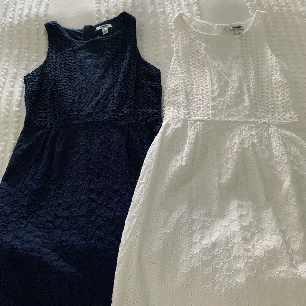 Set of 2 Old Navy Eyelet Summer Dresses Size S